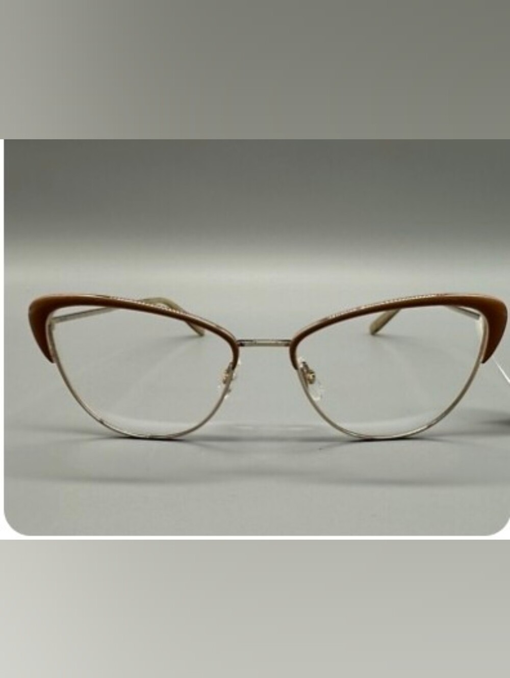 Garrett Leight Glasses Brown and Gold Semi-Rim $70 NWT